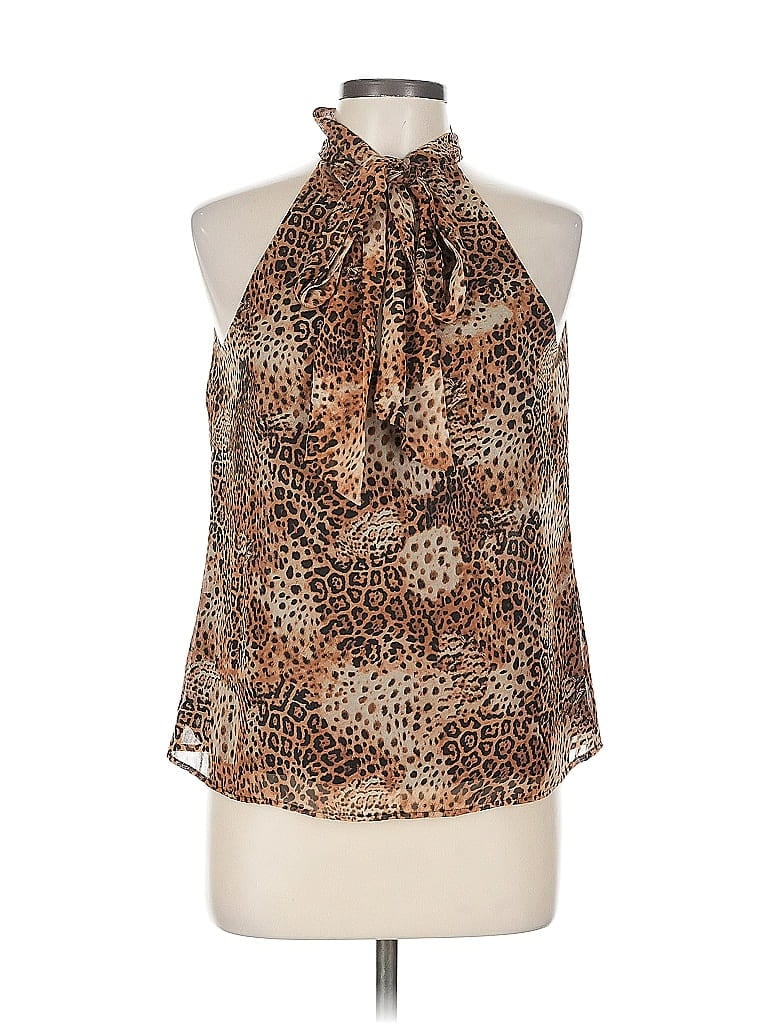 Pre-owned Marciano Sleeveless Blouse In Brown