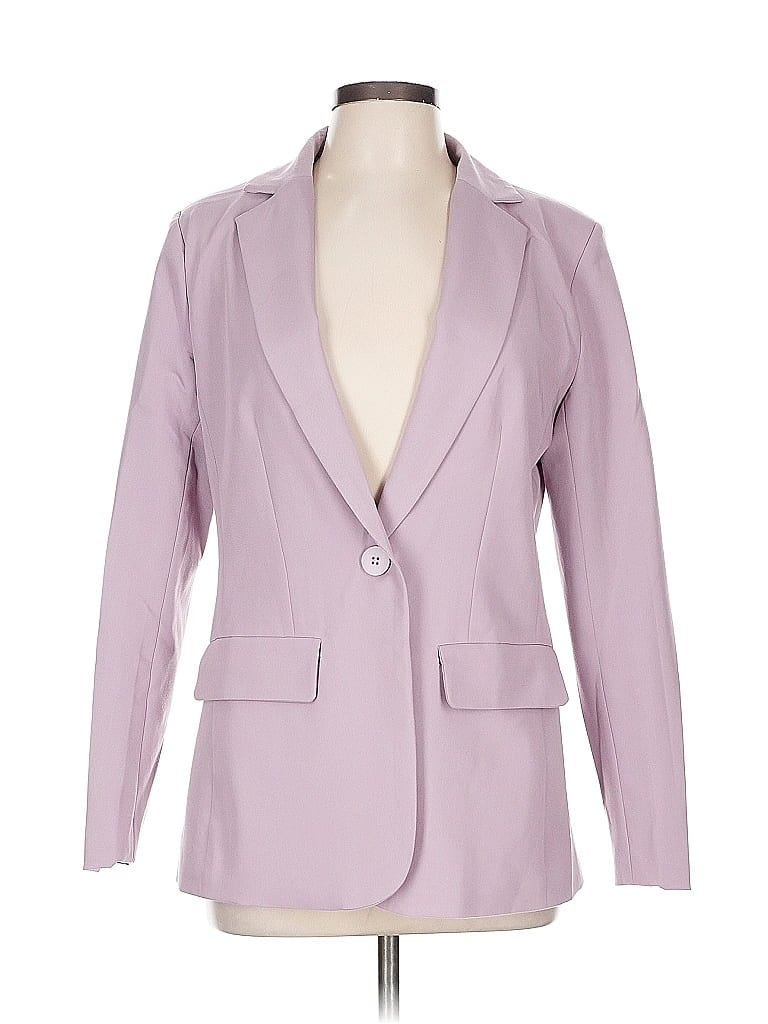 Pre-owned Unbranded Blazer Jacket In Purple
