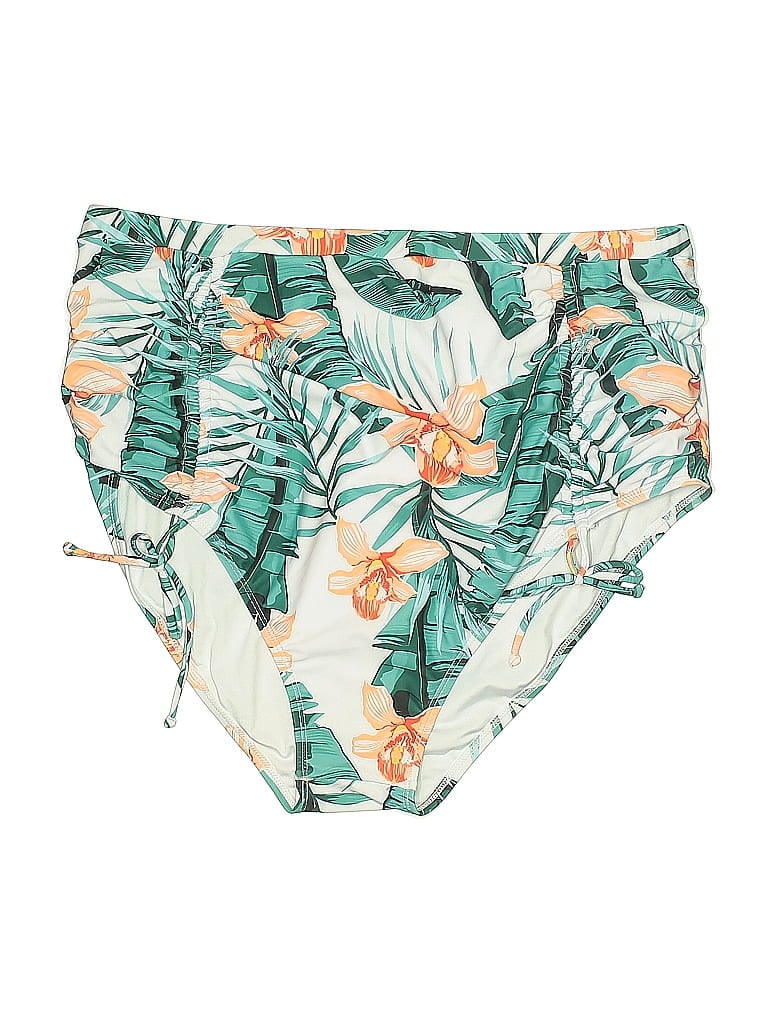 Pre-owned Unbranded Swimsuit Bottoms In Green