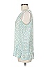 Crosby 100% Polyester Teal Sleeveless Blouse Size M - photo 5