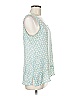 Crosby 100% Polyester Teal Sleeveless Blouse Size M - photo 4