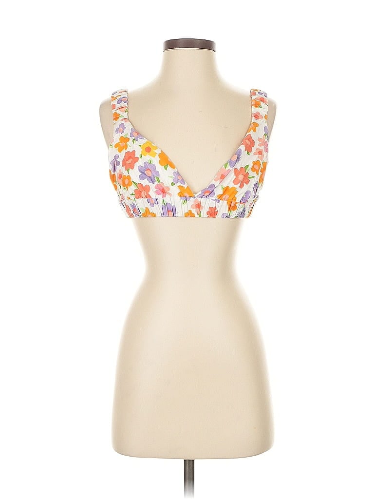 Click to view more detailed imagery on our partner's website Pre-owned Peppermayo Sleeveless Top Orange Sweetheart Neckline Tops