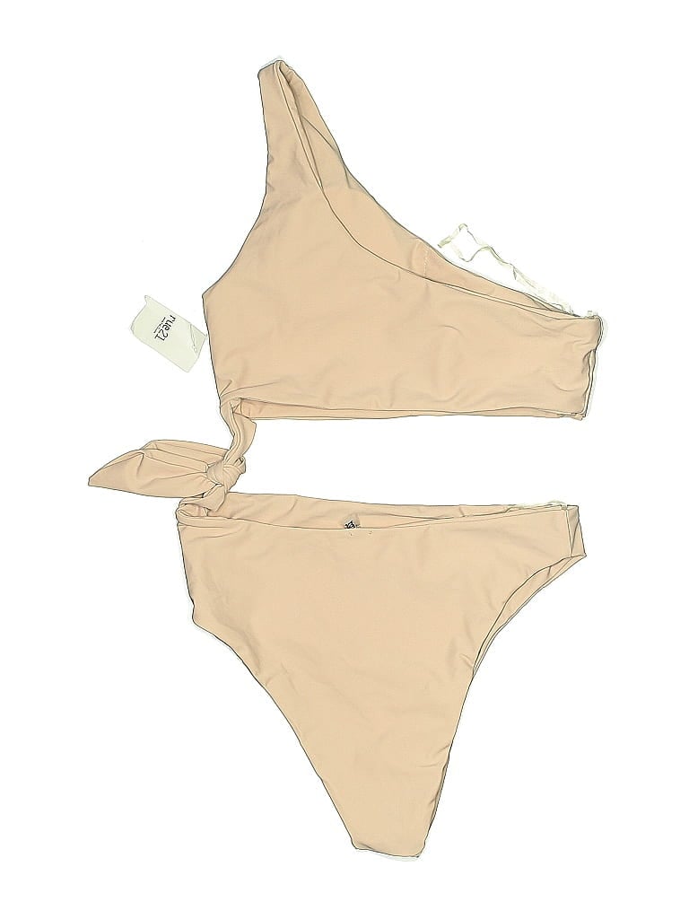 Pre-owned Assorted Brands Two Piece Swimsuit In Brown