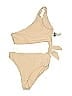 Assorted Brands Solid Tan Two Piece Swimsuit Size S - photo 2