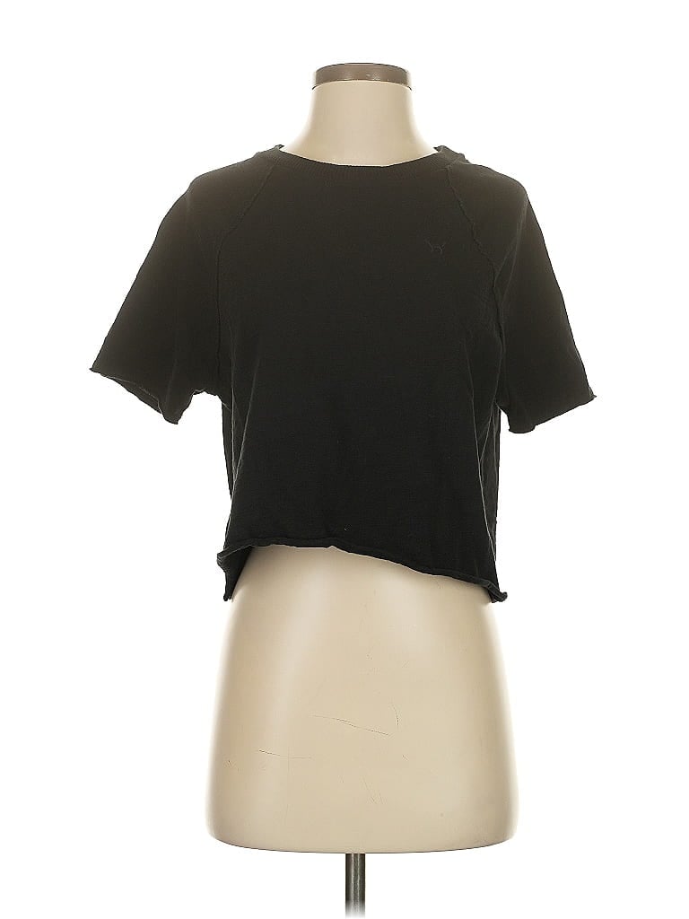 Pre-owned Victoria's Secret Pink Short Sleeve T-shirt In Black