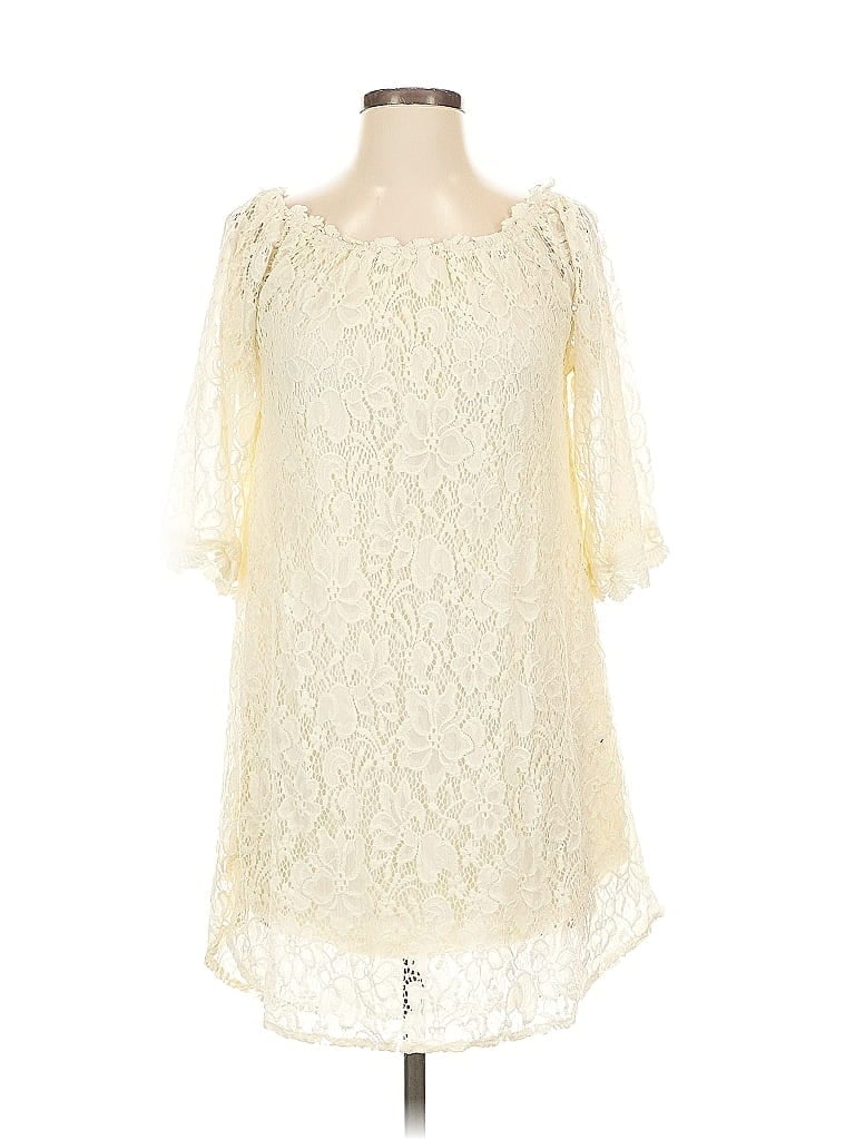 Pre-owned Umgee Cocktail Dress In White