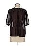 Maison Scotch 100% Polyester Black Short Sleeve Blouse Size Sm (1) - photo 1