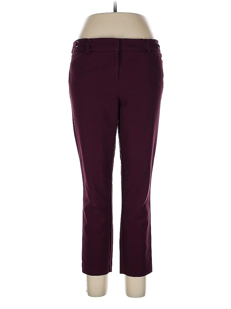Pre-owned 7th Avenue Design Studio New York & Company Casual Pants In Burgundy