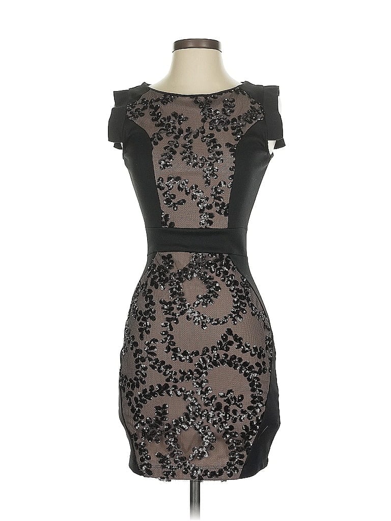 Pre-owned Just Me Cocktail Dress In Black