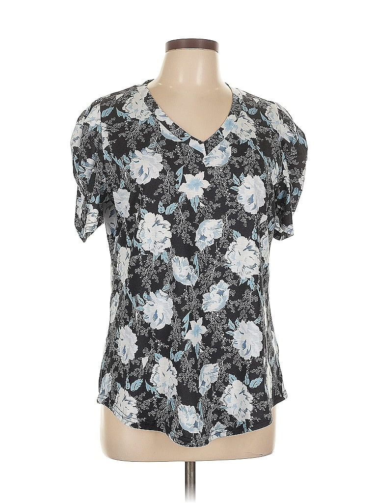 Pre-owned Unbranded Short Sleeve T-shirt In Silver