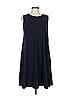 Uniqlo Solid Blue Casual Dress Size L - photo 1