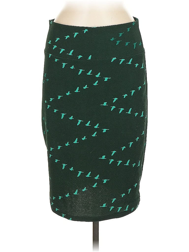 Pre-owned Lularoe Casual Skirt In Green
