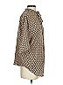 Unbranded 100% Polyester Print Brown Tan 3/4 Sleeve Blouse Size S - photo 4