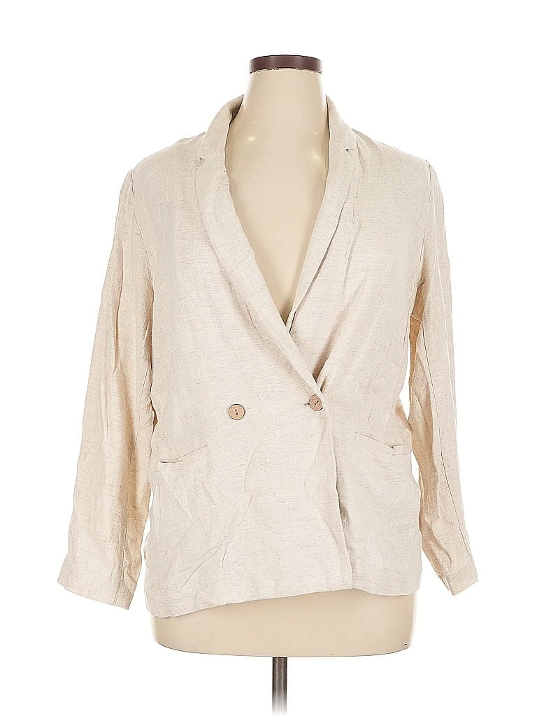 Pre-owned Lc Lauren Conrad Blazer Jacket In White