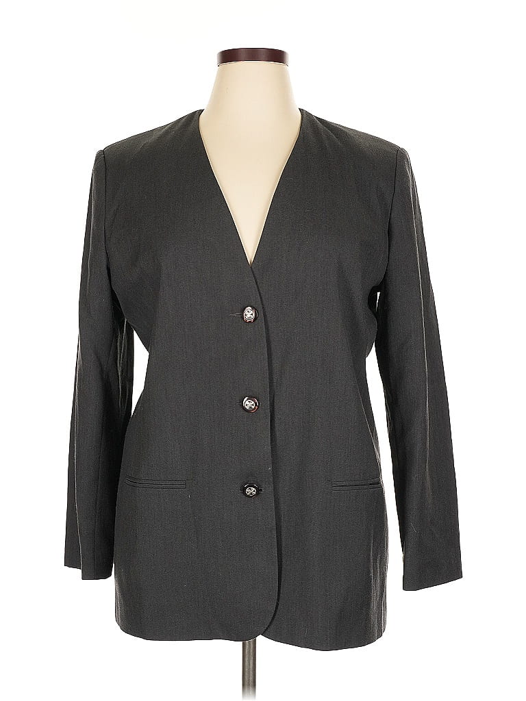 Click to view more detailed imagery on our partner's website Pre-owned Alfred Dunner Blazer Jacket In Gray