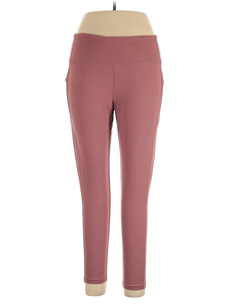 Pre-owned Bcbgmaxazria Active Pants In Burgundy