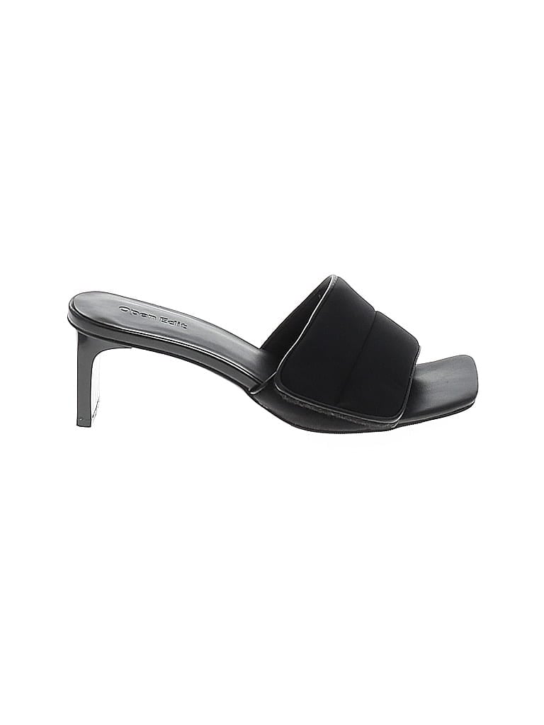 Pre-owned Open Edit Heels In Black