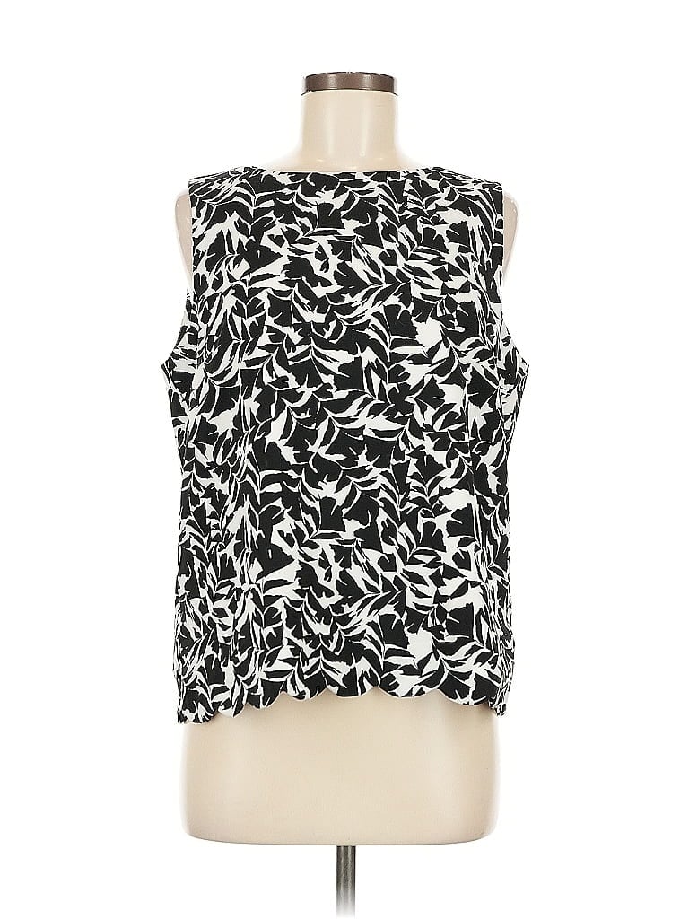Pre-owned J.crew Factory Store Sleeveless Blouse In Black