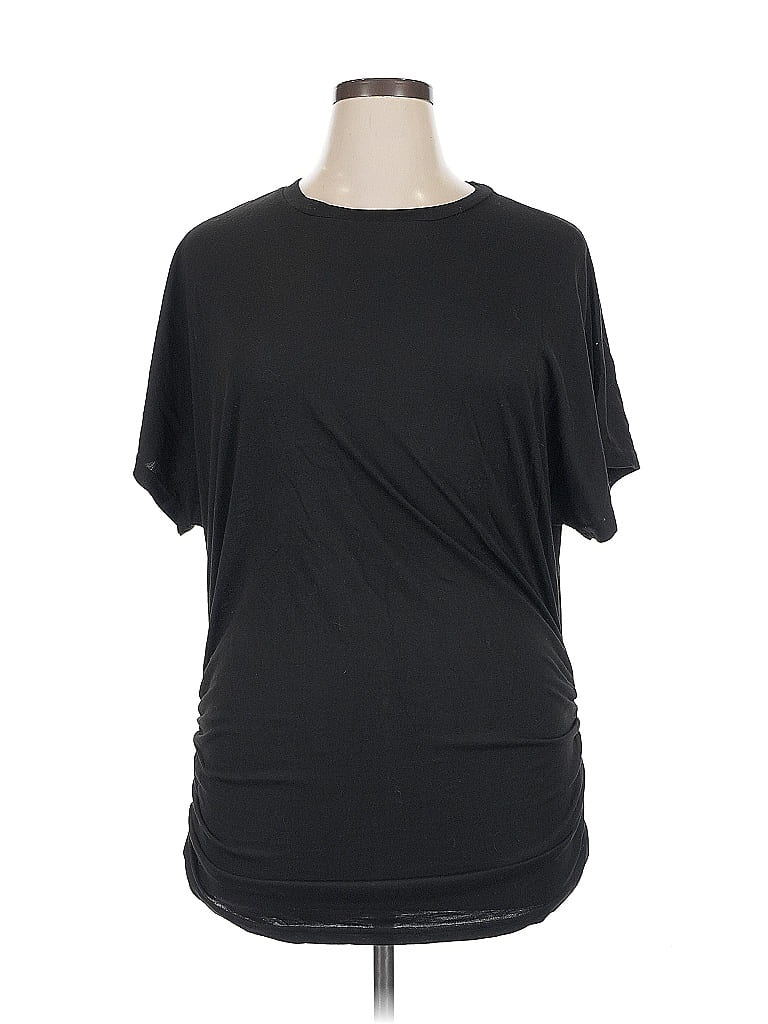 Pre-owned Shein Curve Short Sleeve T-shirt In Black