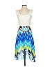 Lily Rose 100% Polyester Graphic Blue Cocktail Dress Size XS - photo 1