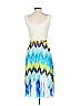 Lily Rose 100% Polyester Graphic Blue Cocktail Dress Size XS - photo 2