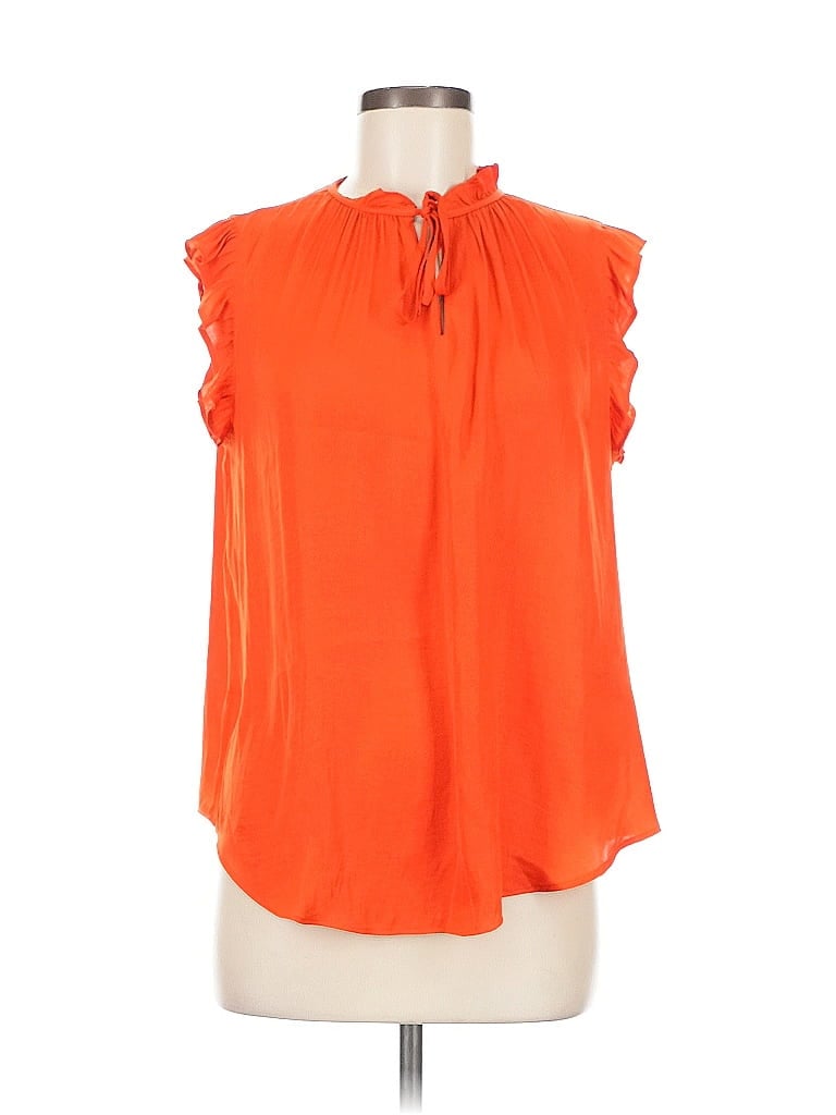 Pre-owned Cupcakes And Cashmere Sleeveless Blouse In Orange