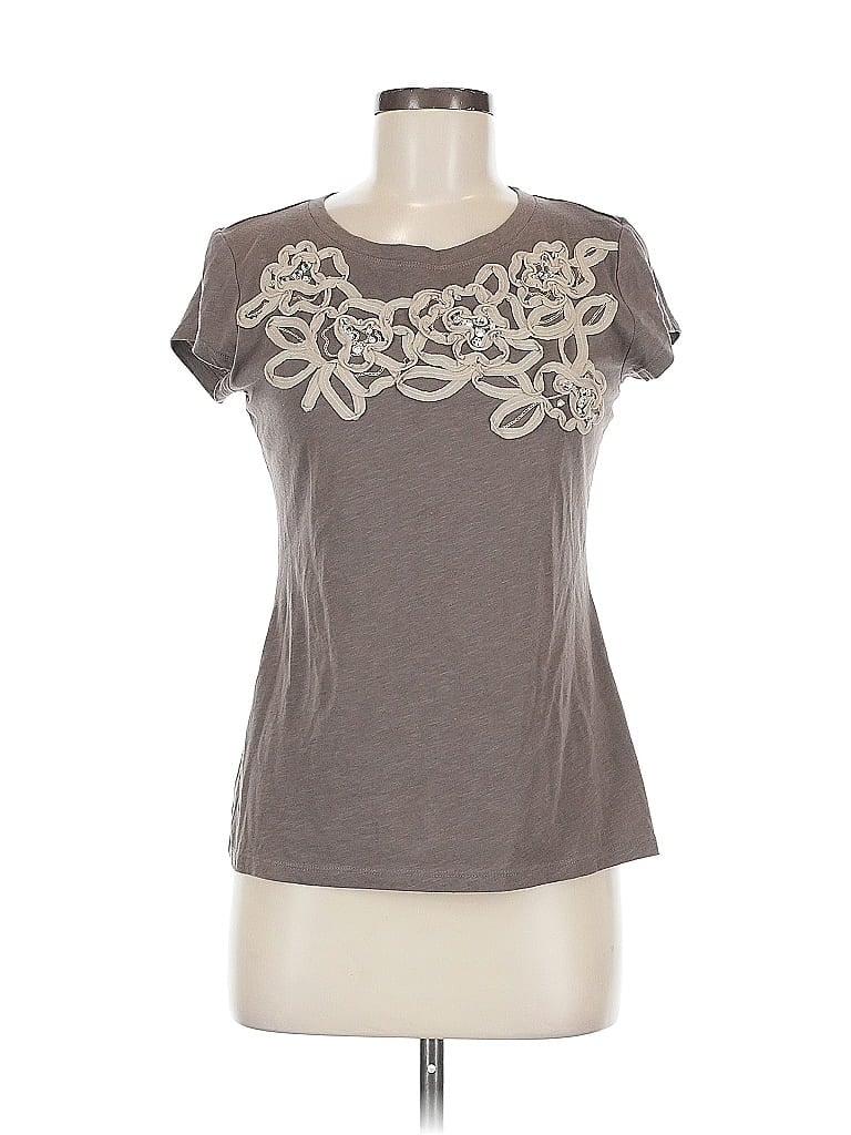 Pre-owned Inc International Concepts Short Sleeve T-shirt In Gray