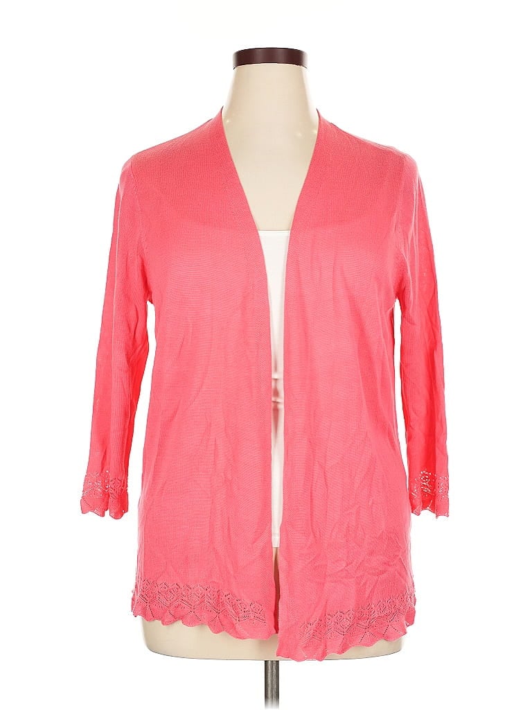 Pre-owned Ann Taylor Loft Outlet Cardigan Sweater In Pink
