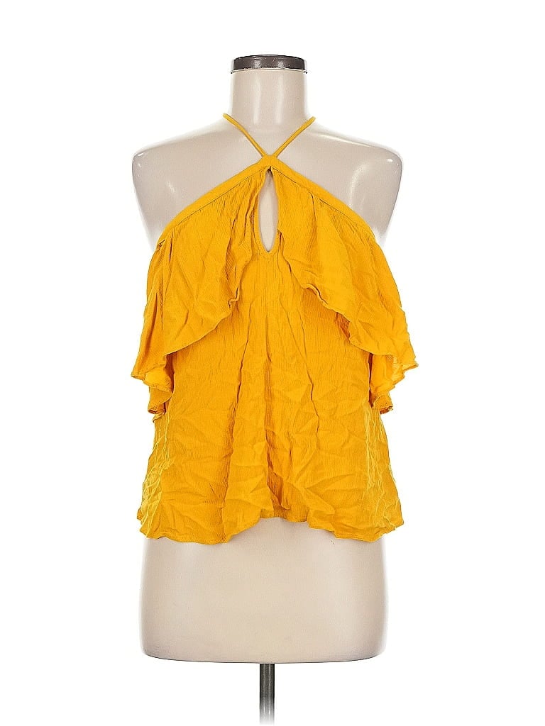 EXPRESS Pre-owned Sleeveless Blouse In Yellow