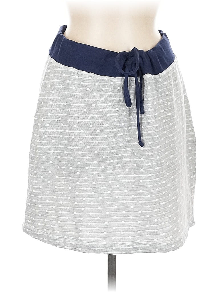Pre-owned Three Dots Casual Skirt In Gray