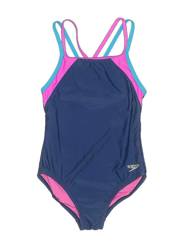 Pre-owned Unbranded Kids' One Piece Swimsuit In Blue