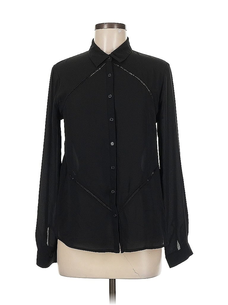 Pre-owned Ro & De Long Sleeve Blouse In Black