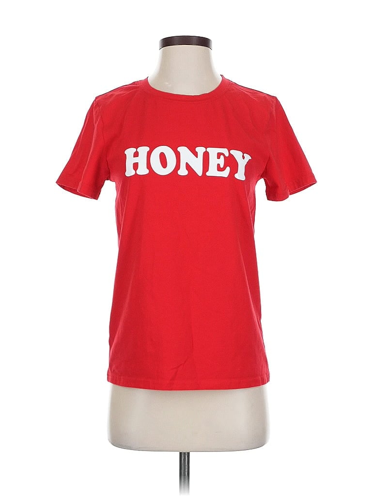 Pre-owned Unbranded Short Sleeve T-shirt In Red