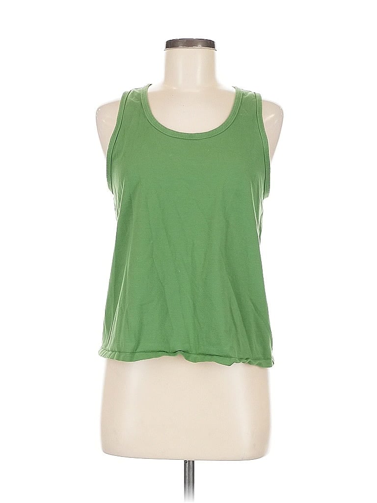 Pre-owned Athleta Sleeveless T-shirt In Green