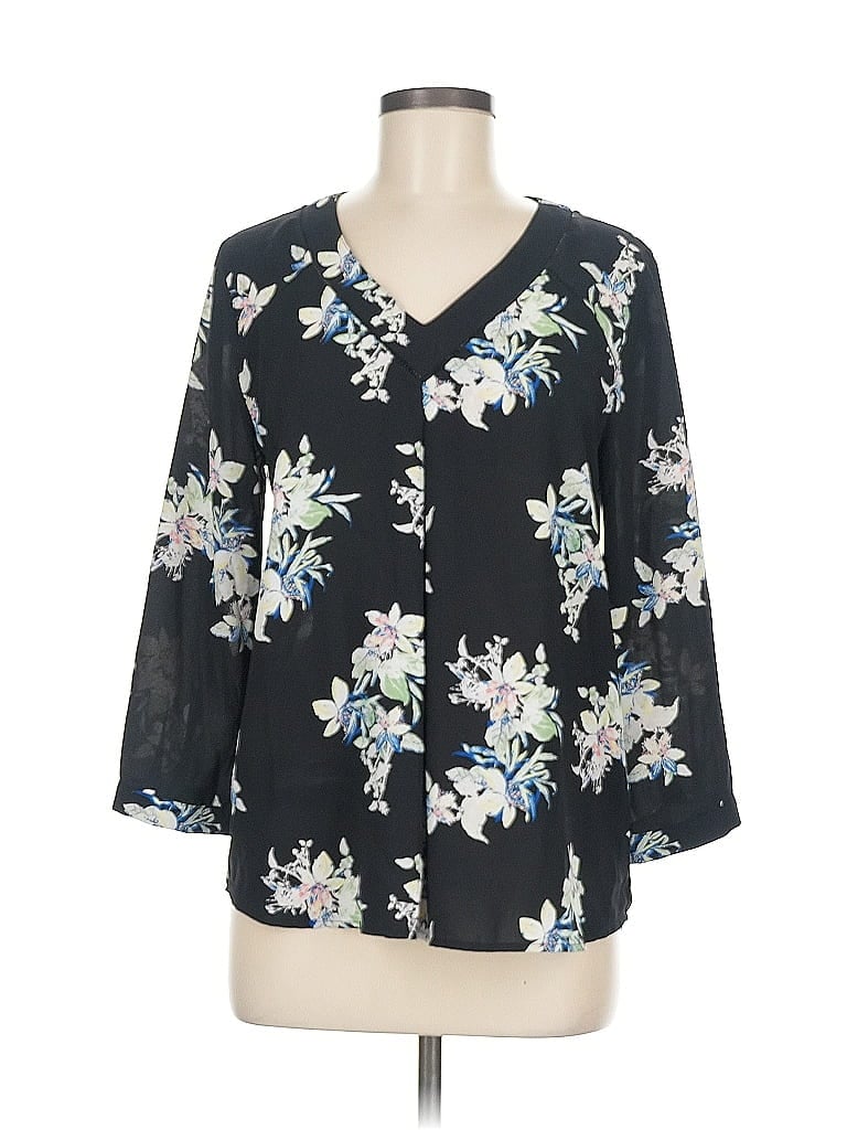 41HAWTHORN Pre-owned 3/4 Sleeve Blouse In Black