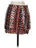 JJ Apparel 100% Polyester Print Red Orange Casual Skirt Size S - photo 2