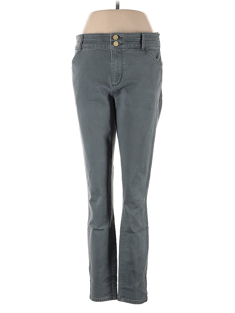 Pre-owned Ann Taylor Loft Jeans In Gray