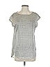 Banana Republic 100% Polyester Silver Short Sleeve Blouse Size XS - photo 1