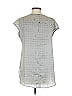 Banana Republic 100% Polyester Silver Short Sleeve Blouse Size XS - photo 2