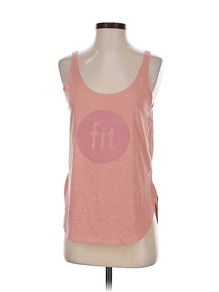 Pre-owned Next Level Apparel Tank Top Pink Strapless Neckline Tops