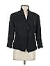Fleur Wood Black Blazer Size 6 - photo 1