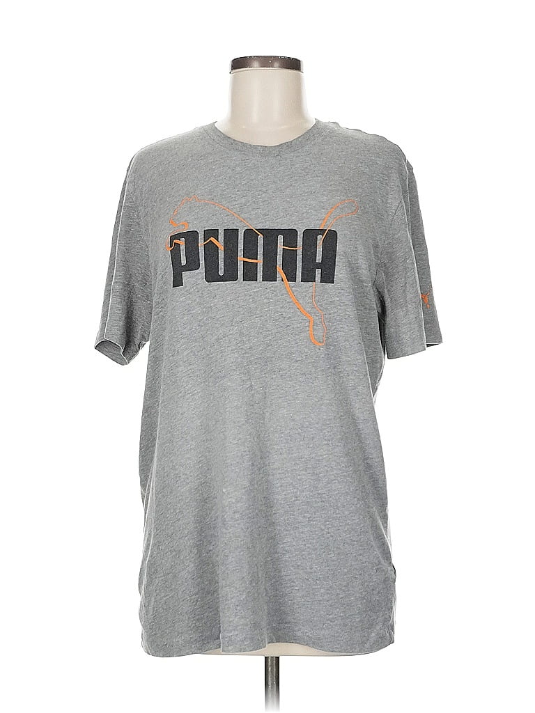 Pre-owned Puma Short Sleeve T-shirt In Gray