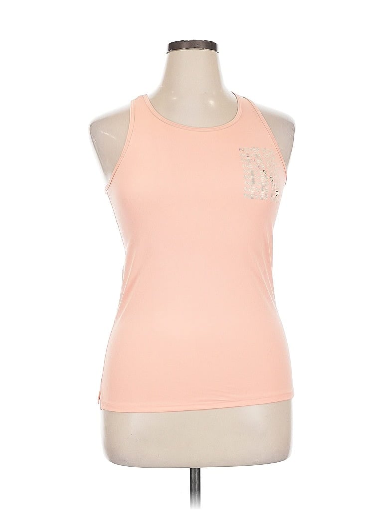 Pre-owned All In Motion Tank Top Pink Halter Neckline Tops