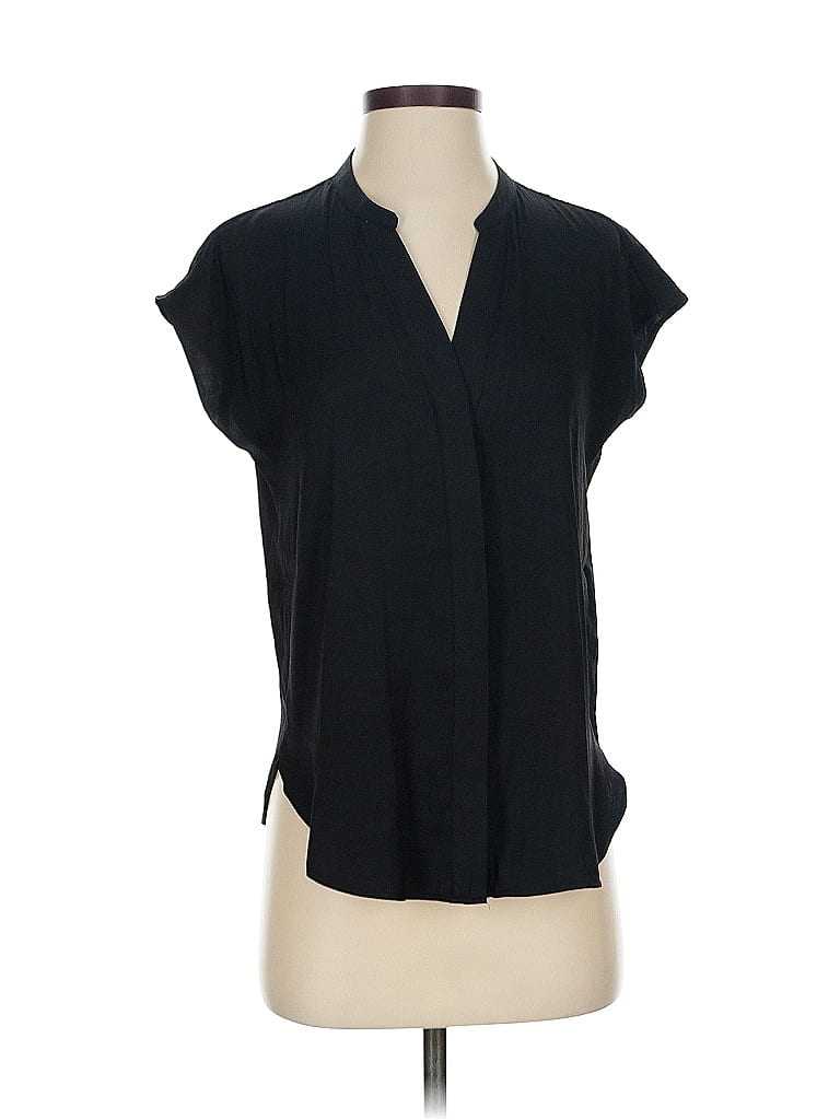 BANANA REPUBLIC Pre-owned Short Sleeve Blouse In Black