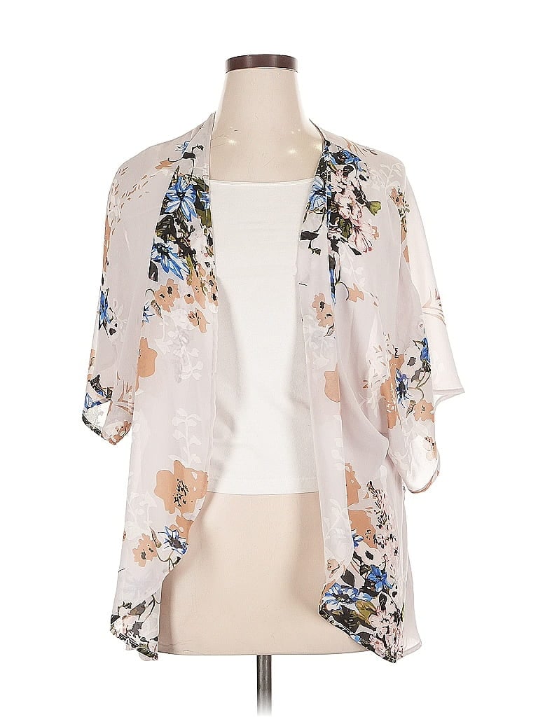 Pre-owned Unbranded Kimono In White