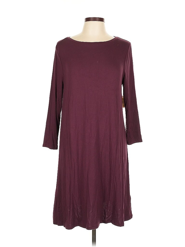 Pre-owned Amazon Essentials Casual Dress In Burgundy