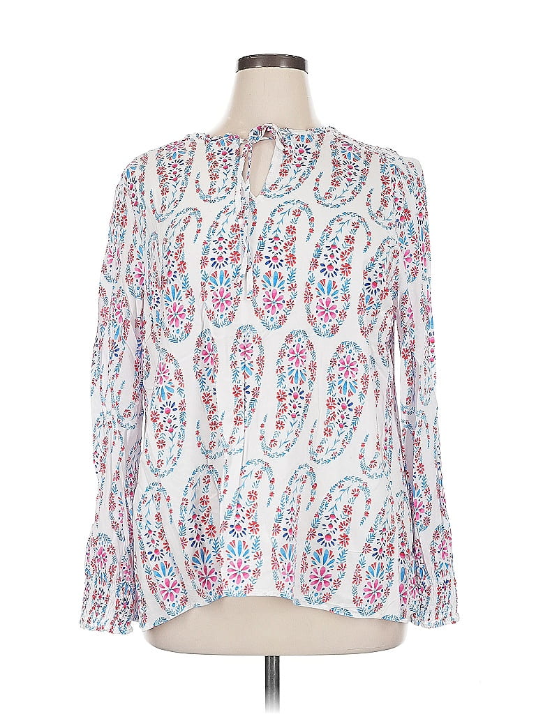 Click to view more detailed imagery on our partner's website Pre-owned Talbots Long Sleeve Blouse In White