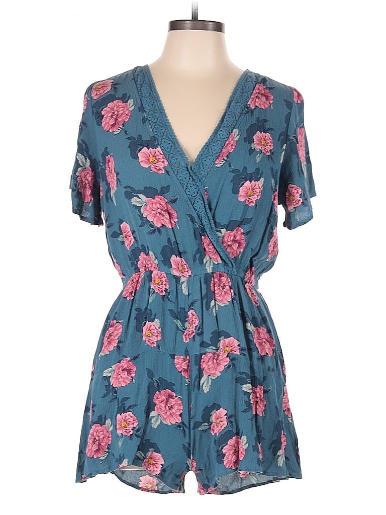 Pre-owned Xhilaration Romper In Blue