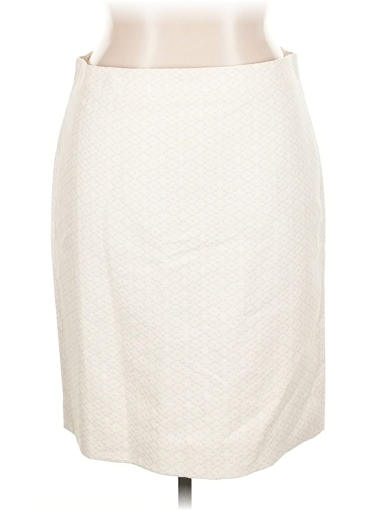 Pre-owned J.crew Factory Store Formal Skirt In White