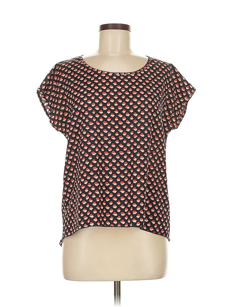 FINAL TOUCH Pre-owned Short Sleeve Blouse In Brown